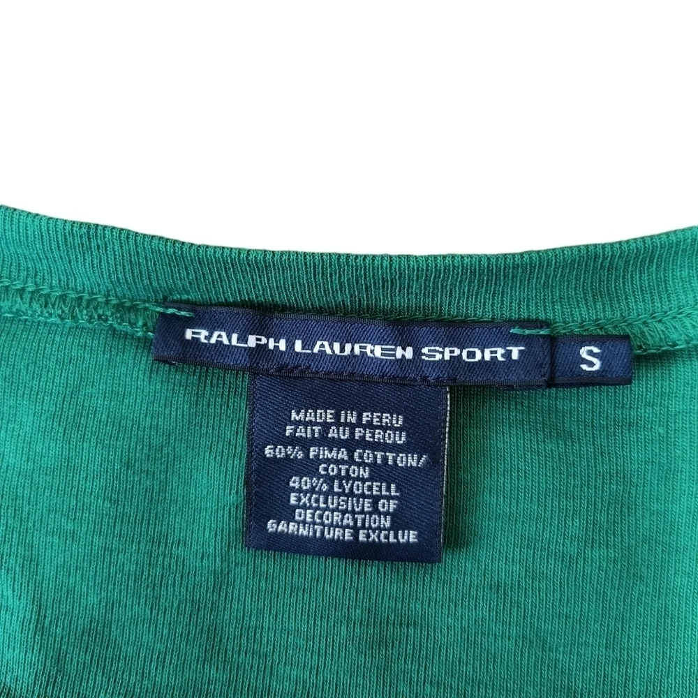 Ralph Lauren Sport V-neck Long Sleeve T-Shirt Size S - Picture 6 of 7